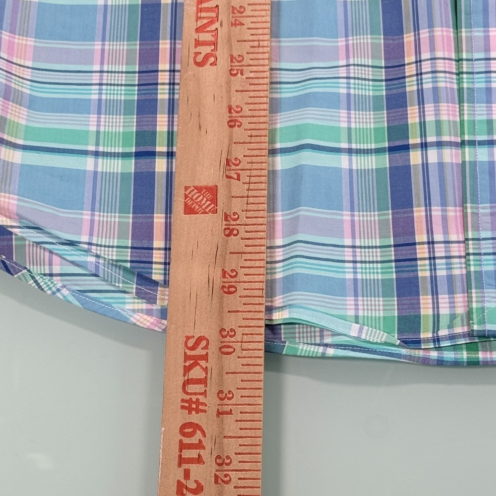 Ralph Lauren Stretch Shirt Mens M Multicolor Plaid Button Down Preppy - Picture 13 of 15